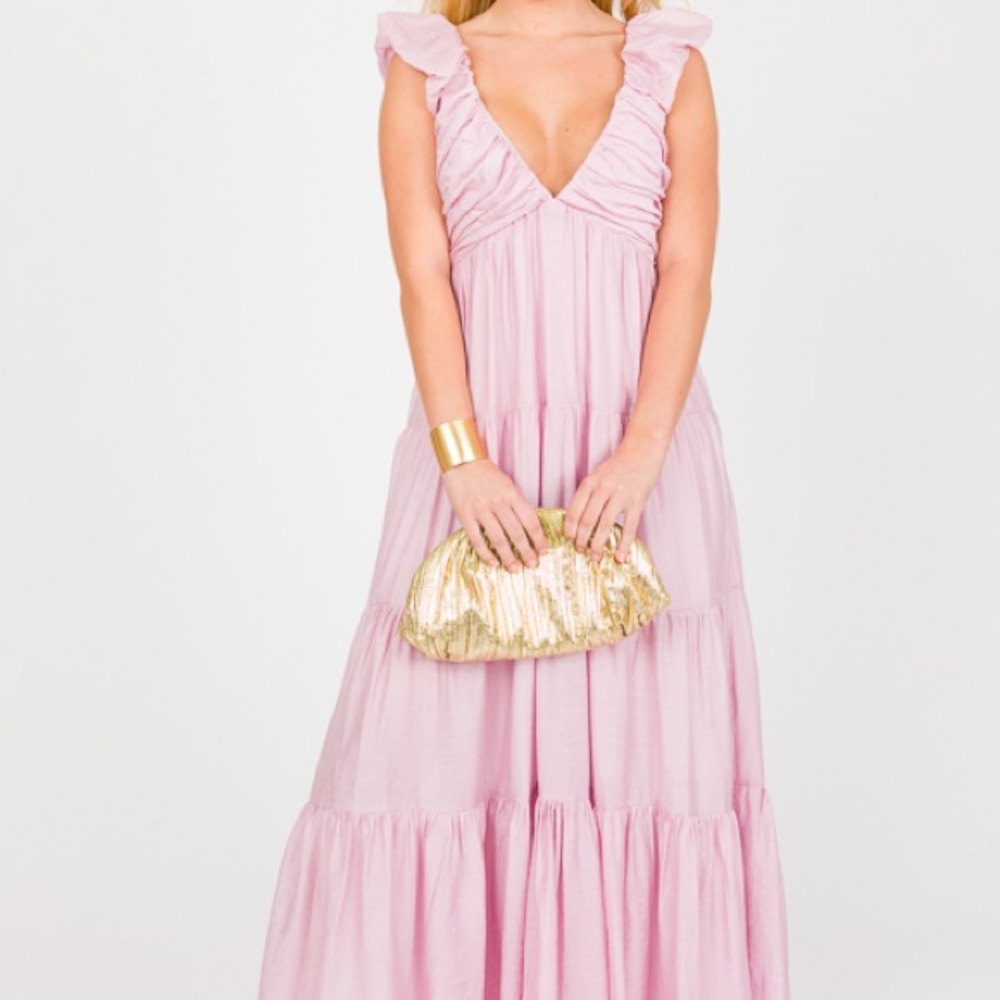 Grey Bandit Getaway Tiered Maxi Dress